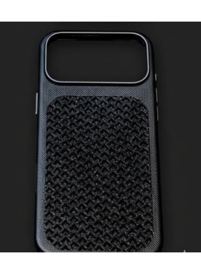 أكاليكس جراب جلدي لامع من DDU لهاتف iPhone 17 Pro Max - غطاء أنيق فاخر بلمعان معدني، حماية متينة وملمس ناعم - Image 1